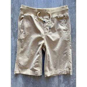 Gap Kids Boy Easy Pull On Shorts Khaki Tan Chino Everyday Casual L 10-11 Regular